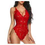 Sexy Lingerie for Women Deep V Teddy Shee