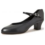 $83 Womens Black High Heel Shoe Size 7.5 W