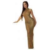 Women's Sexy Elegant Rhinestone Embellished Velvet