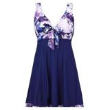 Medium Women's One Piece High Waist Printing Swim