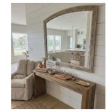 Large Solid Wood Wall Mirror 43.5 x 38.5 Rustic
