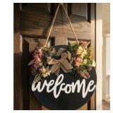Welcome Sign Front Door Decoration