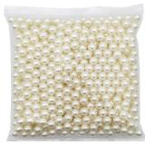 580pcs 10mm Ivory Polished ABS Undrille