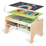 $140 Kids 3-in-1 Wooden Art & Activity Table Plays