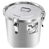 304 Airtight Stainless Steel Container, 12L/3.1gal
