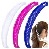 3pcs Banana Hair Clips for Women, Non-Slip Large H