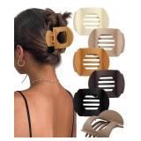 6 PCS Flat Hair Clips for Women Medium Non-slip Fl