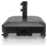 Patio Umbrella Base Heavy Duty with Wheels Square