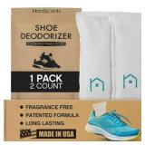 NonScents Shoe Deodorizer - Odor Eliminator, Fresh