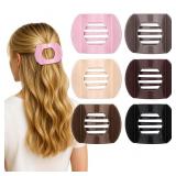 6 Pcs Flat Hair Clips, Medium Flat Claw Cli