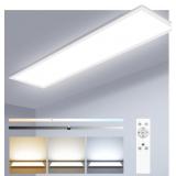 LED Flat Panel Light with Remote 31.4x9.8 In