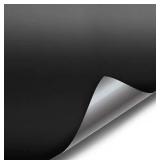 Satin Flat Matte Stealth Jet Black 5ft x 2.9ft Vin