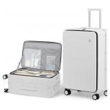 $198 mixi 26 Inch Large Checked Luggage PC Hard Sh