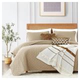 3 Piece Bedding Cloud Oversized King Quilt Set