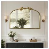 Arched Antique Gold Vintage Mirror Living Room