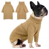 Dog Sweater, Turtleneck Long Sleeve Knit