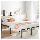 Heavy Duty Metal Bed Frame with Sturdy King