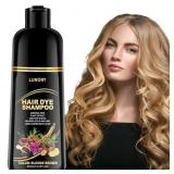 Blonde Brown Hair Dye Shampoo for Gray Coverage -