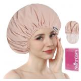 Shower Cap Reusable Waterproof, Double-