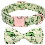 Adjustable Bow Tie Dog Collar Printed Cute Pattern