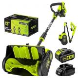 $290 40V Cordless Snow Shovel, 13 Inch 4.0Ah Elect