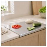 Stainless Steel Cutting Board With Lip,Kitchen Cut