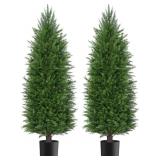 $130 3FT Artificial Topiary Cedar Plants Outdoor