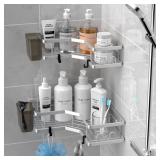 Corner Shower Caddy Shelf Rack: 2 Pack