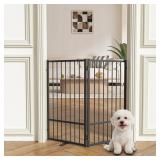 Full Metal Freestanding Dog Gate with D