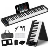 Folding Piano Keyboard, 61 Keys Electric Piano