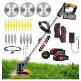 Electric Weed Wacker 21V Cordless with Adjustable