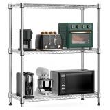 750 lbs 3 Tier Storage Rack Metal Wire Shelving Un