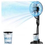 $89 Misting Fan, 16' Standing Fan with Humidifier,