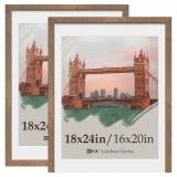 VCK 18x24 Poster Frame 2 Pack, Natural Wood Grain