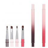 2pcs Nail Clean Up Brushes, Polish Remover Tools f