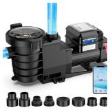$650 CrestWave Smart Variable Speed Pool Pump 1.5H