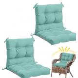 2 Pcs Outdoor Indoor High Back Chair Cushions
