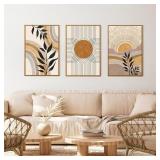$130 Boho Framed Canvas Wall Art Prints, Set