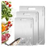 Titanium Cutting Board Set of 3,100% Pure Titanium