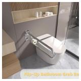$70 Toilet Grab Bar, Fold Down Grab Bar with Paper
