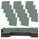 14Pcs Stretch Patio Cushion Covers, Outdoor