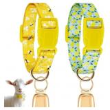2 Pack Goat Collars with Bells Grazing Co