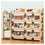 $76 Toy Storage Organizer, Wooden Toy Organizers a