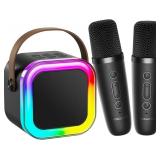 Karaoke Machine for Kids w Wireless Microphones