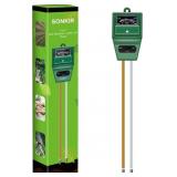 Soil pH Meter Tester 3-in-1 Soil Moisture Kit