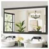 $160 Briivue 55x30 Inch Black Bathroom Mirror for