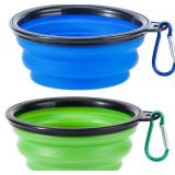 Collapsible Dog Bowls, 2 Pack Travel Dog Bowls, Po