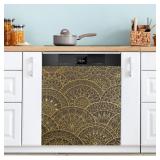 Dishwasher Magnetic Cover Mandala Ethnic