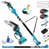 $140 2-in-1 6 In Mini Chainsaw & Electric Pole Saw