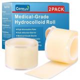 2PACK Hydrocolloid Rolls for Wound Care - Professi